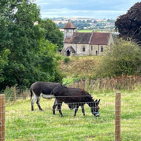 Hedgehog Glamping Pod School House Farm Hotel Leighton  Buitenkant foto